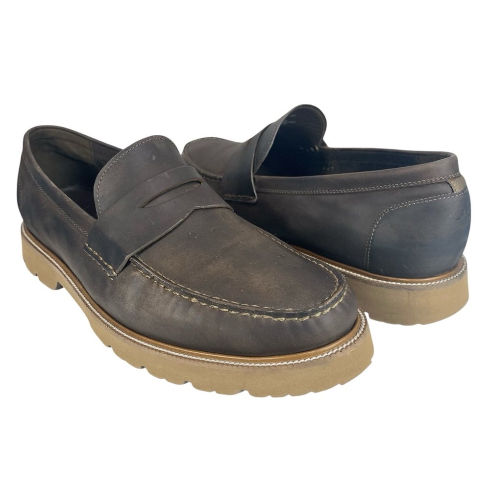 Cole Haan Men’s‎ 13 Brown Leather Penny Loafers Lug Sole Comfort Shoes